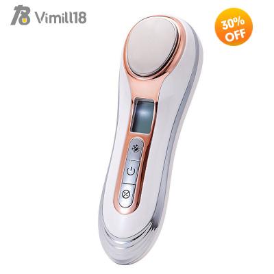 China Hot& Ultrasonic Skin Care Machine Blue Wave Facial Tightening Skin Cool/Sonic Vibration Beauty Personal Care Face Tightening Lifting for sale