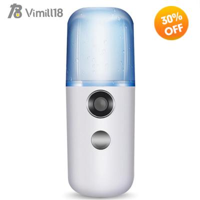 China Portable Face Sprayer Humidifier Mist DEEP CLEANING Nano Atomization Moisturizing Sprayer USB Refill Facial Steamer for sale