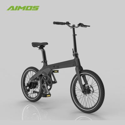 China Aluminum Alloy Easily Take Folding Foldable Carbon Fiber Electric Bike Bicycle With Pedal Assist for sale