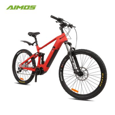 China High performance standard carbon fiber ebike mountain electric bike with dual suspension for sale