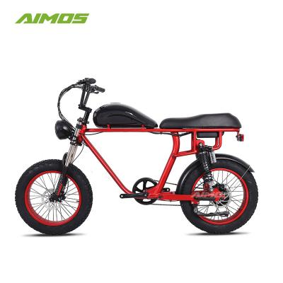 China Aimos Fat Tire High Speed ​​Electric Bike Aluminum Alloy Scrambler Bike With Full Suspension for sale