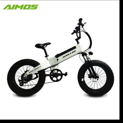 China Best Hot Selling Aluminum Alloy 20 Inch Fat Tire Mountain Bike 7 Speed ​​350W Electric Ebike Folding for sale