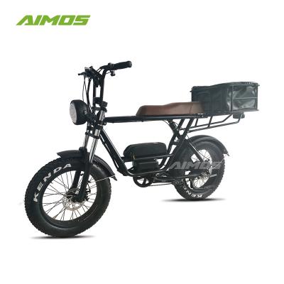 China High quality fast electric family electric bike aluminum alloy cargo ebike e bicycle with big rear rack for delivery food for sale