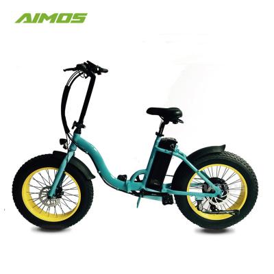 China Aluminum alloy 7 speed aluminum alloy e bike 20 inch ebike 48V 500W city folding fat tire electric bike for sale