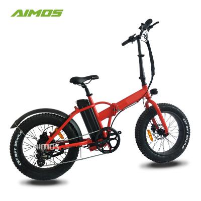 China Aluminum alloy 48V/13Ah 500W folding fat tire electric bike foldable ebike with wholesale price for sale