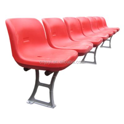 China Plastic Outdoor HDPE Grandstand Seat JUYI BLM-1827 Plastic Kickstand Stadium Seats For Sale Chair for sale