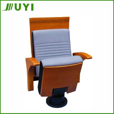 China Modern JY-955 Interlocking Movable Portable Conference Hall Chair Auditorium Seating Theater Chair Cover Fabric Price for sale