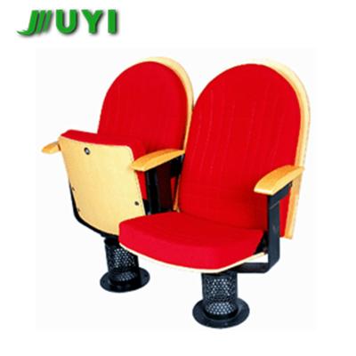 China JY-919 Commercial Movable Furniture 3D Model Interlocking Fabric High Cinema Church Chair For Sale Function Hall Chairs Movie Theater Seat for sale