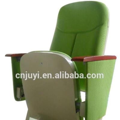 China Commercial Furniture JY-615M Folding Cover Fabric Hall Dimensions Theater Chair Stacking Used Hot Selling Cinema Conference Church Seat for sale