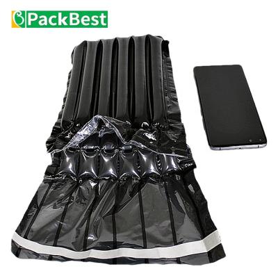 China Shock resistance OEM factory cell phone direct shipping cushion packing air column inflatable bag with double-sided tape for sale