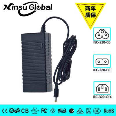 China UL FCC12V lithium battery charger 5A power adapter with DOE level VI for sale