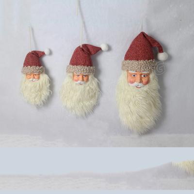 China Holiday Decoration Christmas Ornament Large For Santa Claus Heads for sale