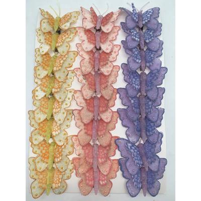 China Art Decor Spring Artificial Butterfly Gardening Decorations Flowerpot Decorations for sale