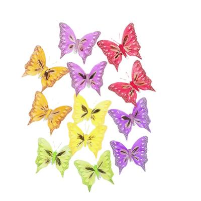 China Wholesale Butterfly Decorations Holiday Decoration Colorful Christmas Butterfly Ornaments for sale