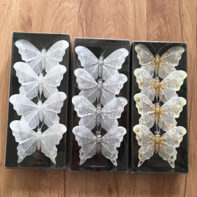 China Wedding Party Decorations Butterfly Wall Decoration 3d Wall Art Butterfly Sticker Party Supplies Feather for sale