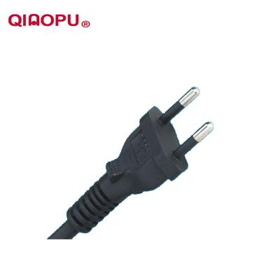 China Brazil convert plugs 2 pin ac iram power cord residential / general purpose waterproof plug for sale