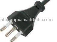 China COMPUTER Italy three-pin power cord for sale