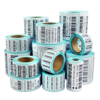 China TOPr thermal bar code paper 25*40mm*1000pcs/roll thermal sensitive paper self-adhesive electronic paper for sale