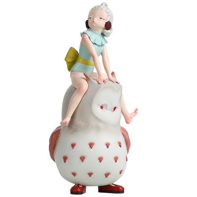 China Cute Forest Girl Resin Figurine HARDY LOLLI Series Nordic Home Ornaments Contemporary Fairy for Birthday and Kids Desk Decor for sale