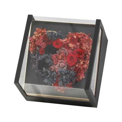 China New handmade transparent rose gift box for Valentine's Day for sale