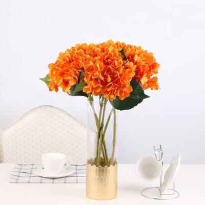 China Hotel home decoration fabric hydrangea macrophylla macrophylla viburnum silk warm artificial wedding silk flower for sale