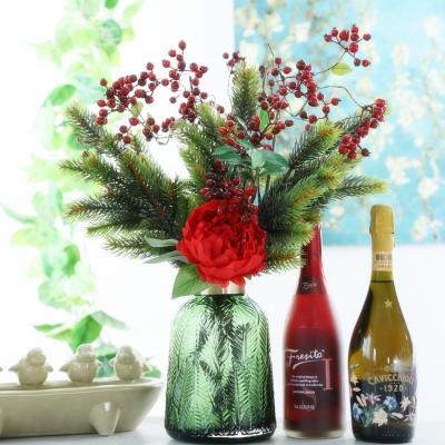 China Wholesale Artificial Plastic Mini Green Pine Tree Boughs from Indor for Indoor Home Party Decorate Christmas for sale