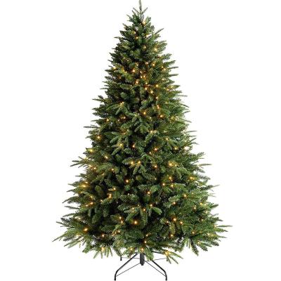 China Environmental Protection LED 5ft Green Artificial Christmas Tree 6ft or 8ft Green or Pink Choice Stand Decoration Height Color Premium Christmas Trees for sale