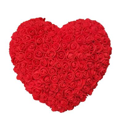 China Wholesale Valentine's Day hand made PE immortal flower rose heart gift box to give your romance girlfriend a present on valentine's day for sale