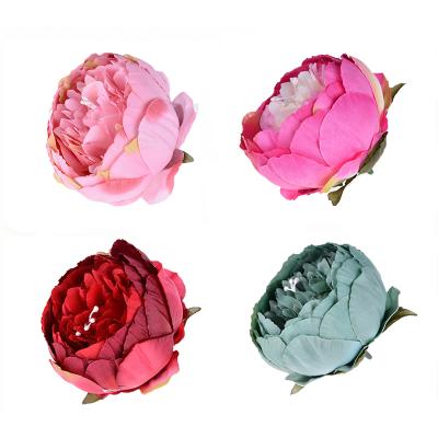 China Wholesale Cheap Home Wedding Decoration High Quality Artificial Silk Peony Large Flower Heads From IFG Factory For Accessories Home Decoration for sale