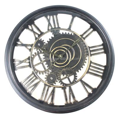 China 2018 hot sale large size decorative wall clock 20inch antique style new large wall clock for sale