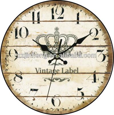 China Simple Design Backtick Promotional Wall Clock Can Paste Or Print Logo Reverse Wall Clock for sale