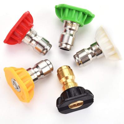 China Wholesale Modern Durable High Quality Five-color Stainless Steel Water Jet Set High Pressure Nozzle for sale