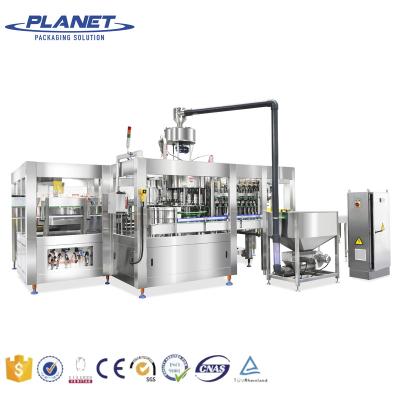 China FOOD PLANET MACHINE MANUFACTURED Machine Full Automatic Carbonated Drinks Bottle Filling Soft Drink Bottling Production Line for sale