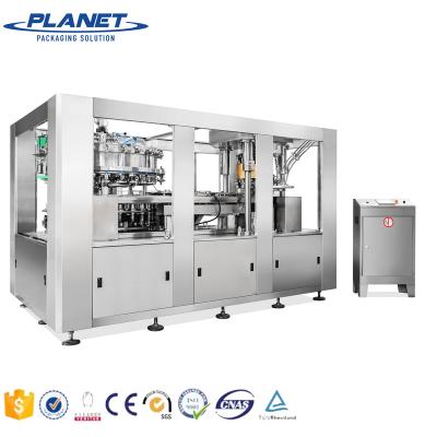 China Full Automatic FOOD BEVERAGE PLANET MACHINE Drinking Cans Filling Machine Soda Carbonated Beer Canning Equipment for sale