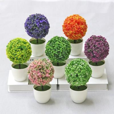 China Luxury Artificial Simulation Plants Small Realistic Plastic White Flower Pots Decorations In The Office Are Used For Outdoor Decorati for sale