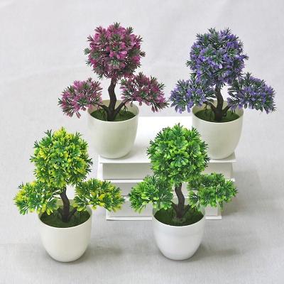 China Luxury creative simulation of artificial flowers, green plants, potted plants, small decorative ornaments, indoor living room, office for sale