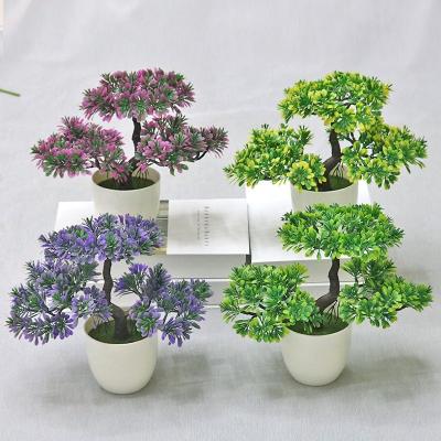 China Simulation luxury plant potted ornaments small indoor and outdoor artificial flowers home decorations and small bonsai flower life for sale