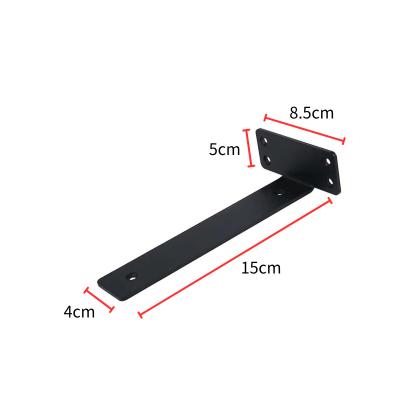 China Iron Wrought iron wall shelf Heavy duty support shelf floor plate bracket for sale