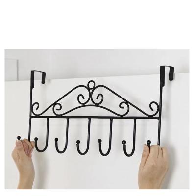 China Take in Metal wall hanging towel hooks Bathroom bath towels 7 hook row hanging hooks for sale