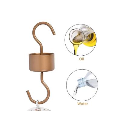 China Leakproof S-hook brush garden window bird iron hook feeder Ant moat trap guard bird feeder for sale