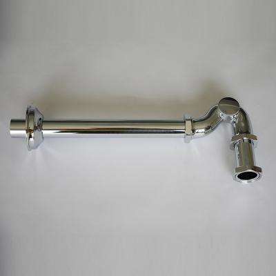 China Modern Promotional Good Quality Brass Chrome Lavatory Siphon Waste Pipe Drain Bottle Trap For Washroom for sale