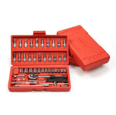 China Auto mechanic Torque wrench  socket wrench  46 in 1 Auto Repair Kit for sale