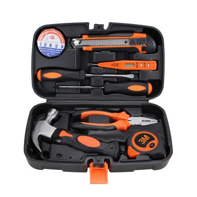 China Household tools Multifunctional 9PCS Household Combination Tool Set Carbon Steel Hand Tool Set Hammer for sale