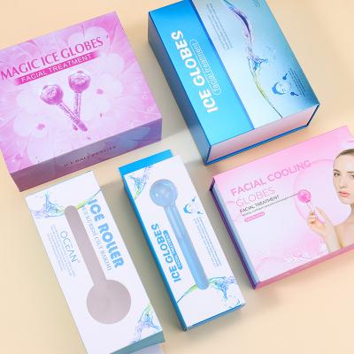 China Eco-Friendly Recycled Materials Wangding Beauty Small Cosmetic Box Set Professional Makeup Skin Care Ice Globes Packaging Paper Box for sale