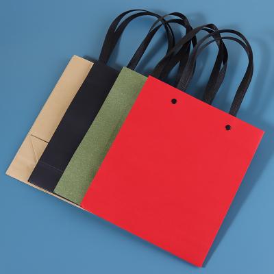 China Factory Recyclable OEM Logo Printed Paper Bag Packaging Custom For Clothing Gift Shopping Bag With Handle for sale