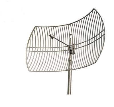 China 4900-6000MHz 5GHz Aluminum Alloy 30dBi Long Grid WIFI Point to Point Directional Parabolic Antenna LBD-4960SPD9 High Gain for sale