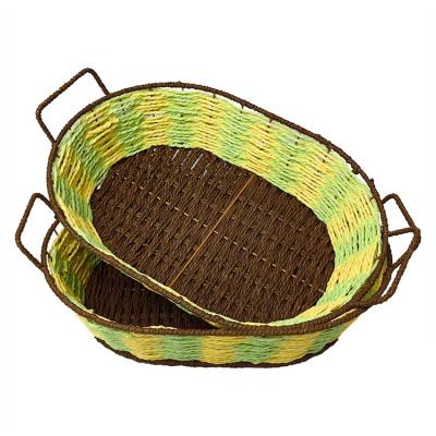 China Sundries Multiple Styles Colorful Fruit Basket Shopping Storage Basket Eco Material for sale