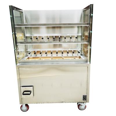 China Height Adjustable Chicken Rotisserie / Glass Wall Brazilian Rotisserie for sale