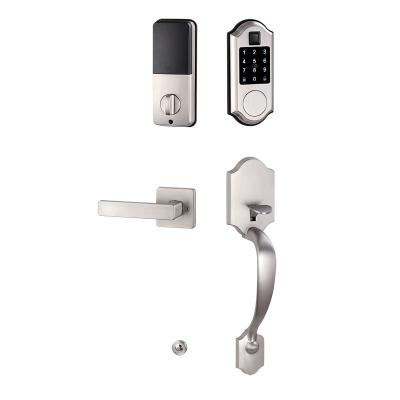 China Zinc-alloy+ABS Durable Password PIN Code Handleset Single Cylinder Smart Deadbolt With Keypad for sale