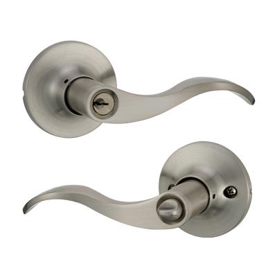 China Artistic And Elegant Bored Tubular Light Duty Entry Handle Lock Door Lever Dummy Leverset for sale